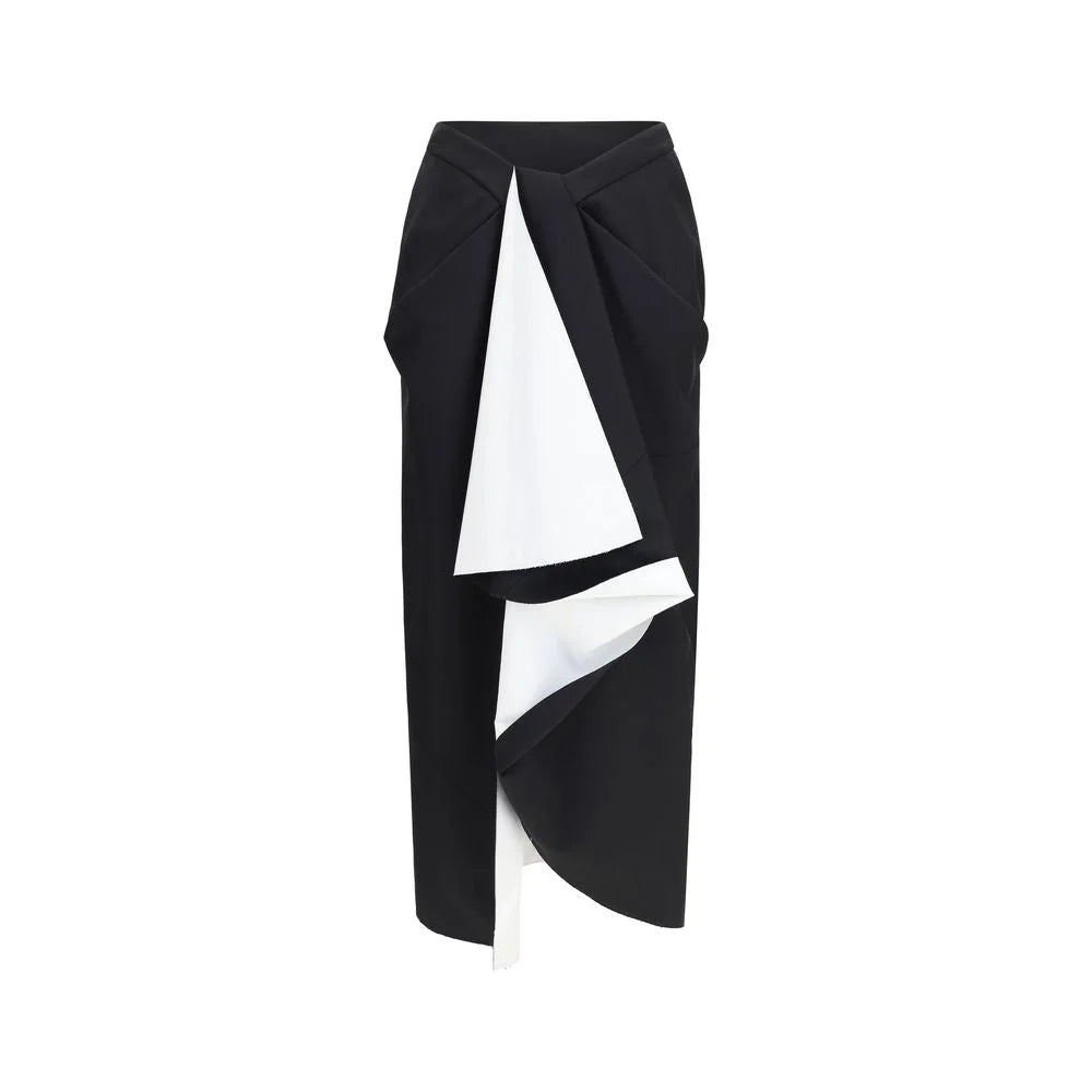 Givenchy Black Wool Oves Aries Midi Skirt - IT38 | S