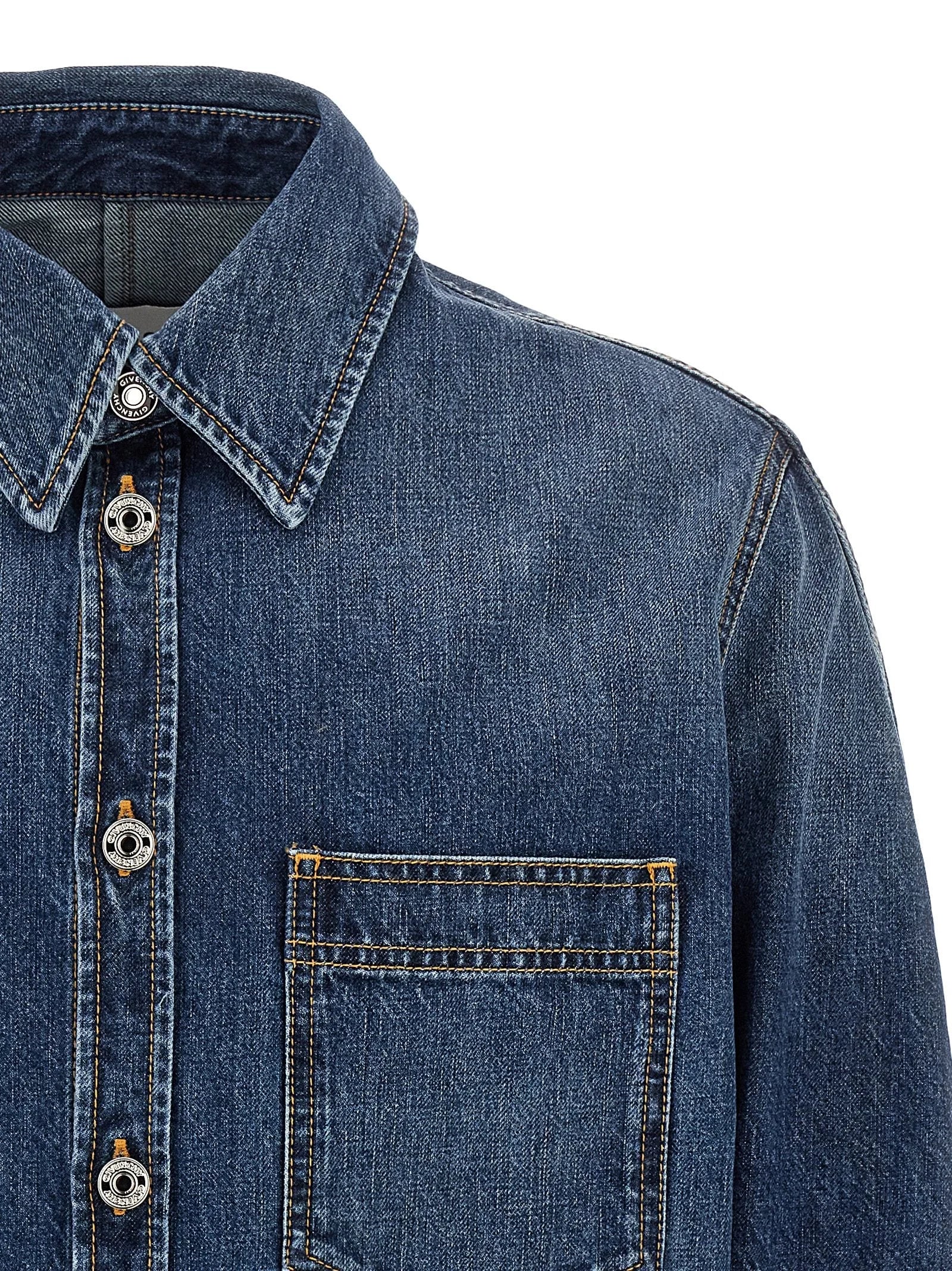 Givenchy Blue Cotton Blouse - M