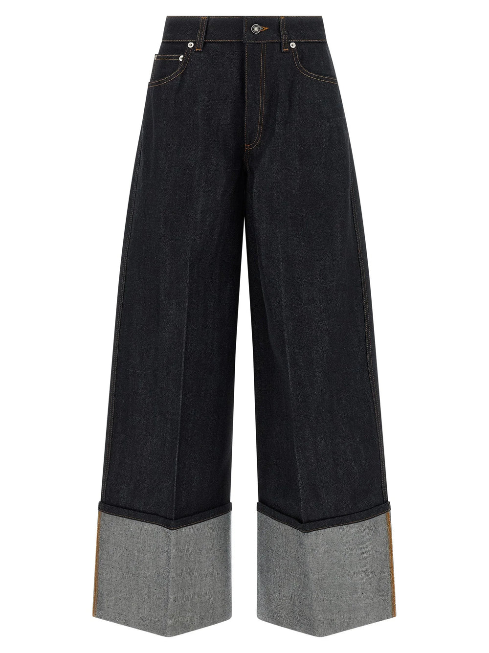 Givenchy Blue Cotton Flared Jeans