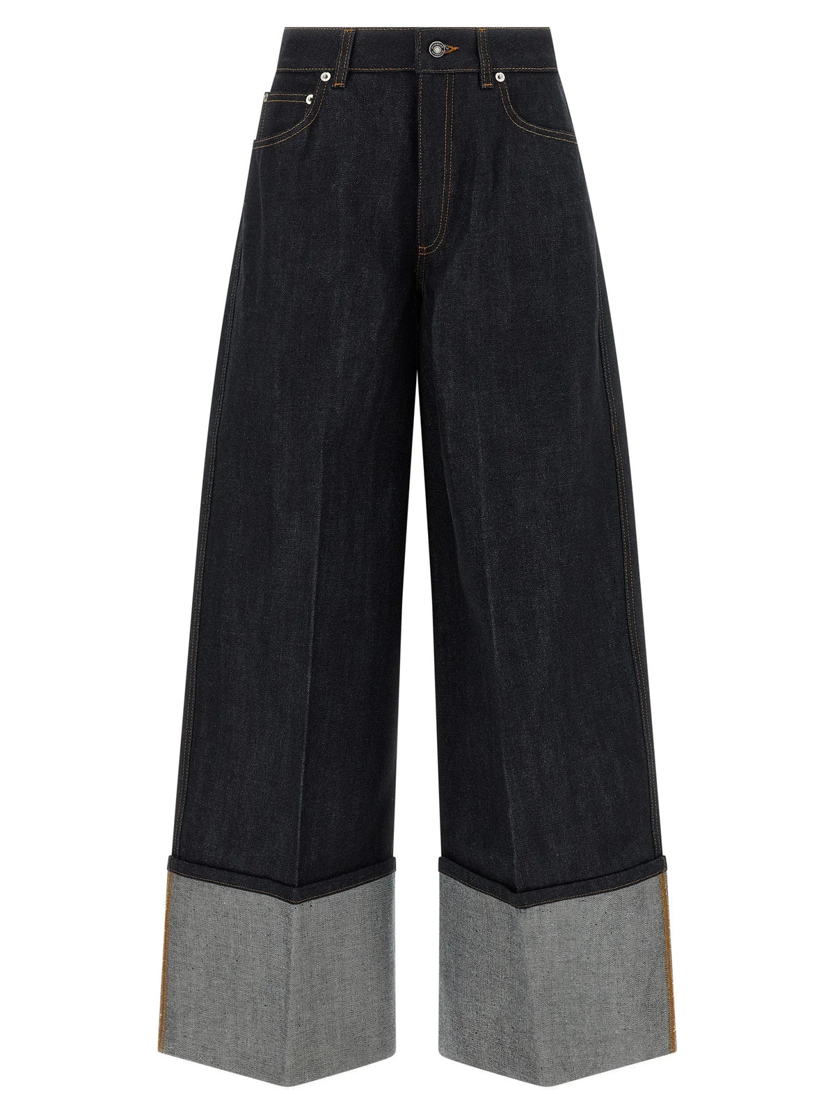 Givenchy Blue Cotton Flared Jeans