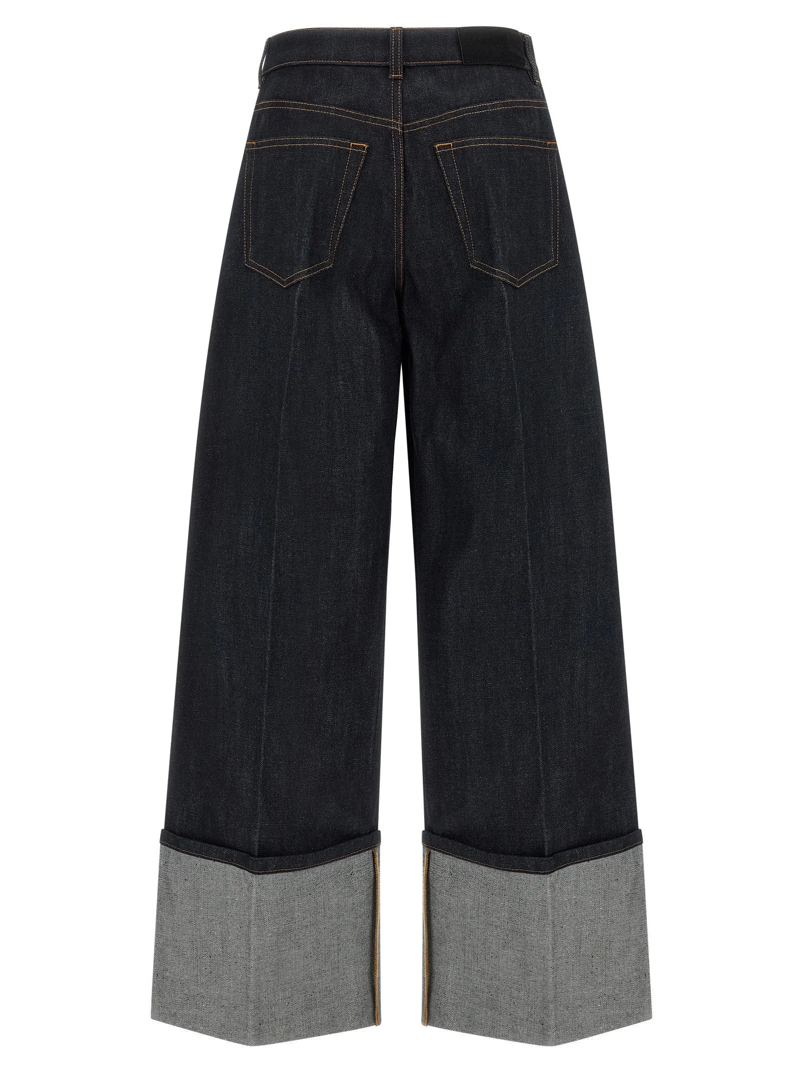 Givenchy Blue Cotton Flared Jeans