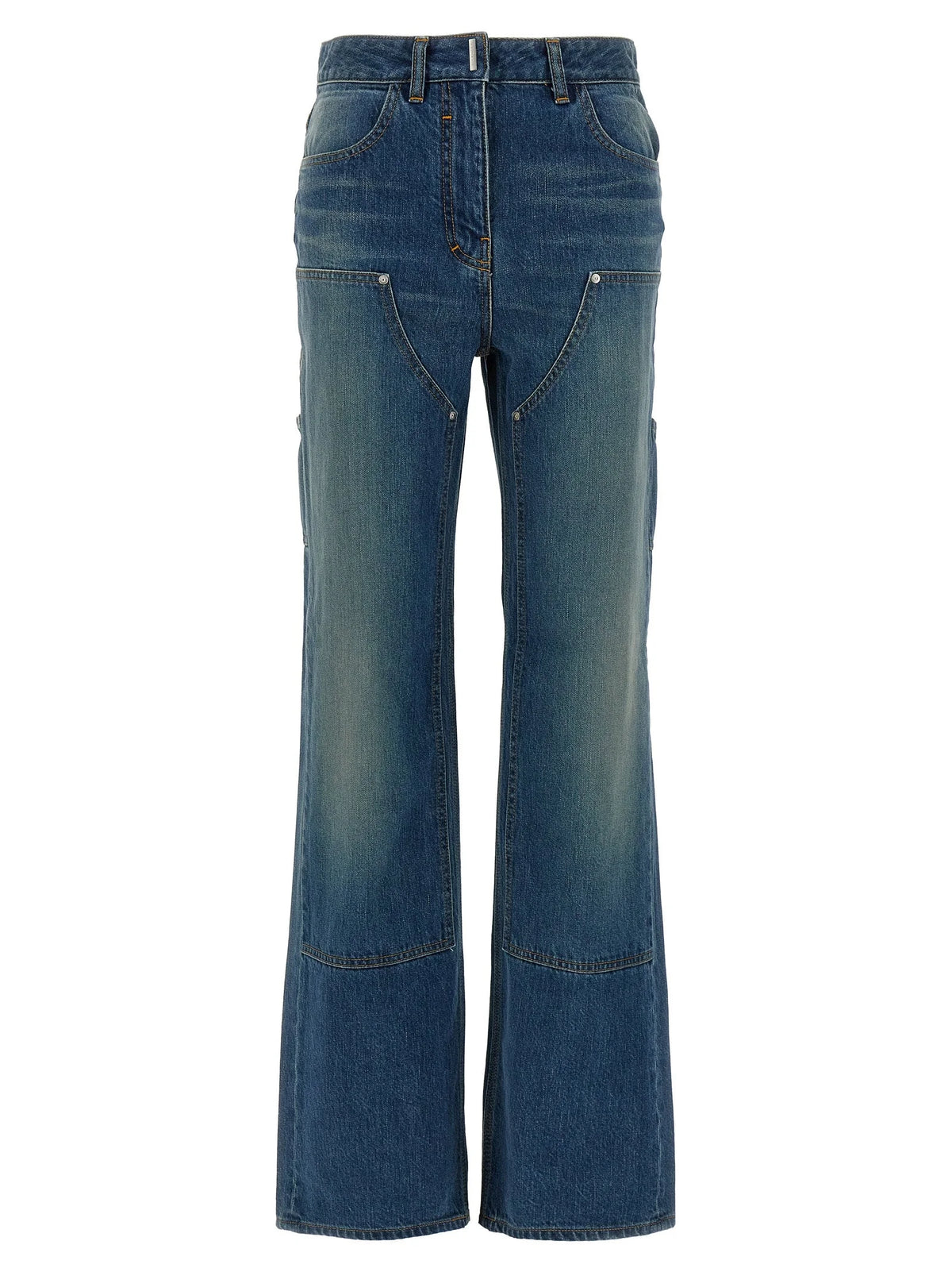Givenchy Blue Cotton Flared Jeans