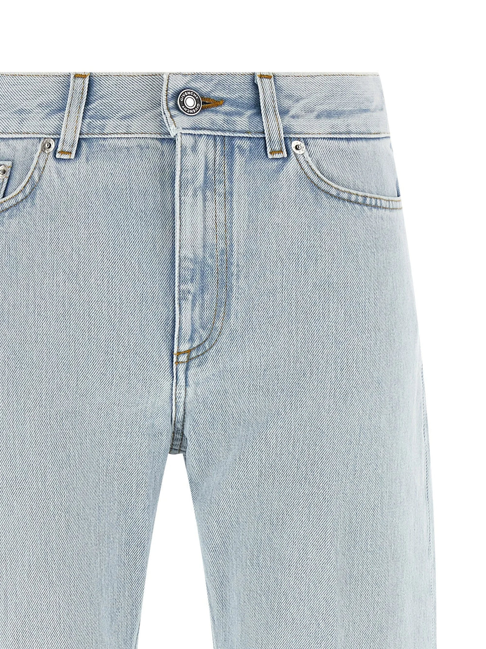 Givenchy Blue Cotton Straight-Leg Jeans