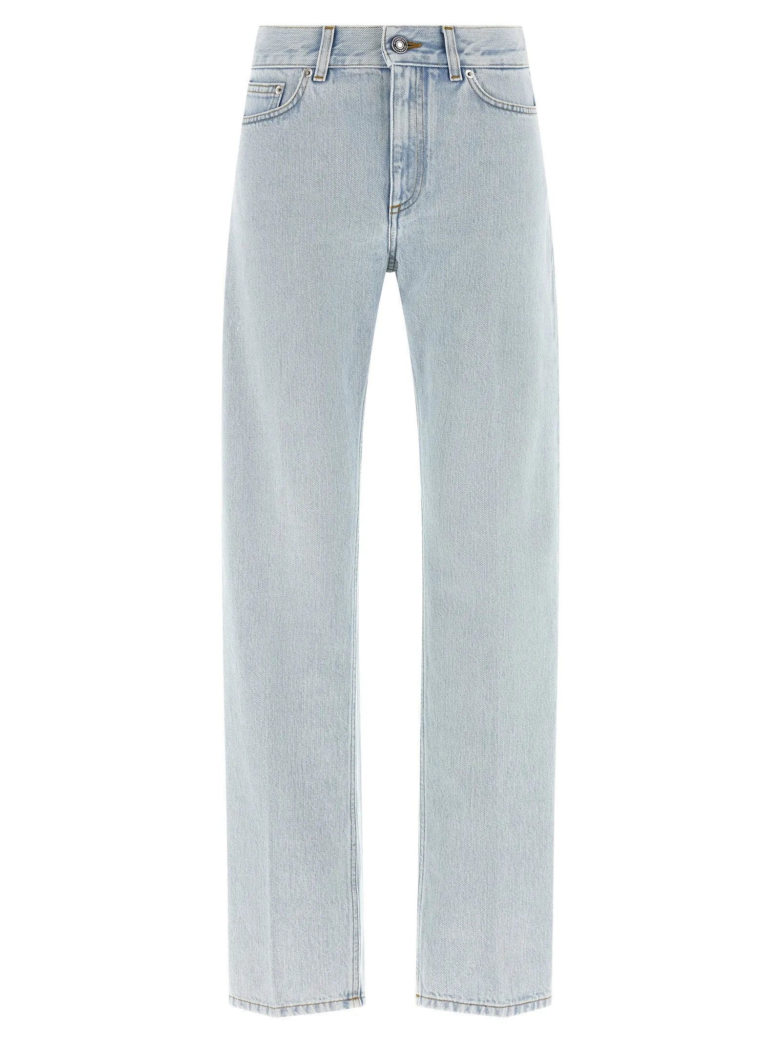 Givenchy Blue Cotton Straight-Leg Jeans