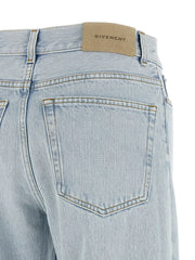 Givenchy Blue Cotton Straight-Leg Jeans