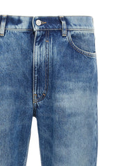 Givenchy Blue Cotton Straight-Leg Jeans