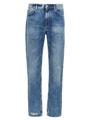 Givenchy Blue Cotton Straight-Leg Jeans