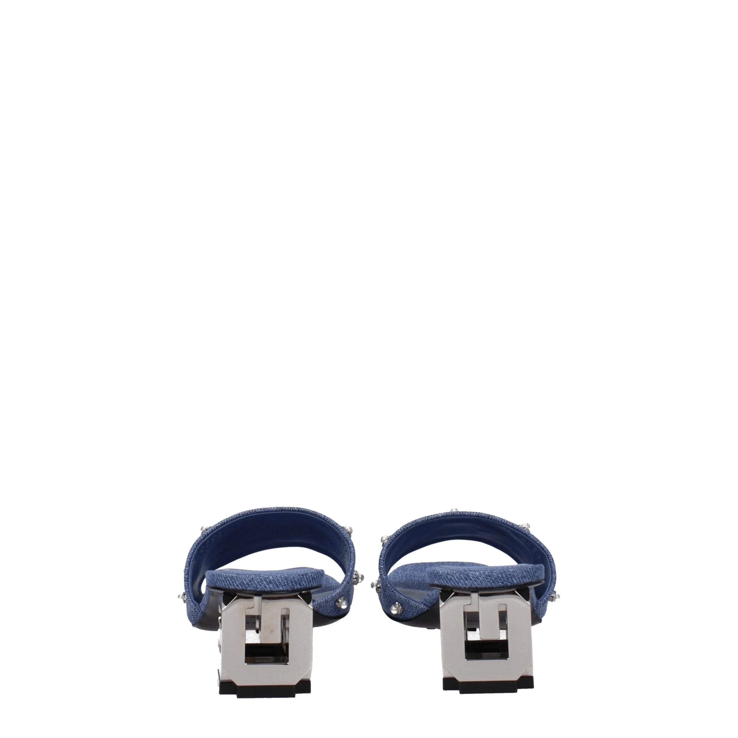 Givenchy Blue Fabric Flat Sandals