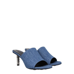 Givenchy Blue Fabric Platforms
