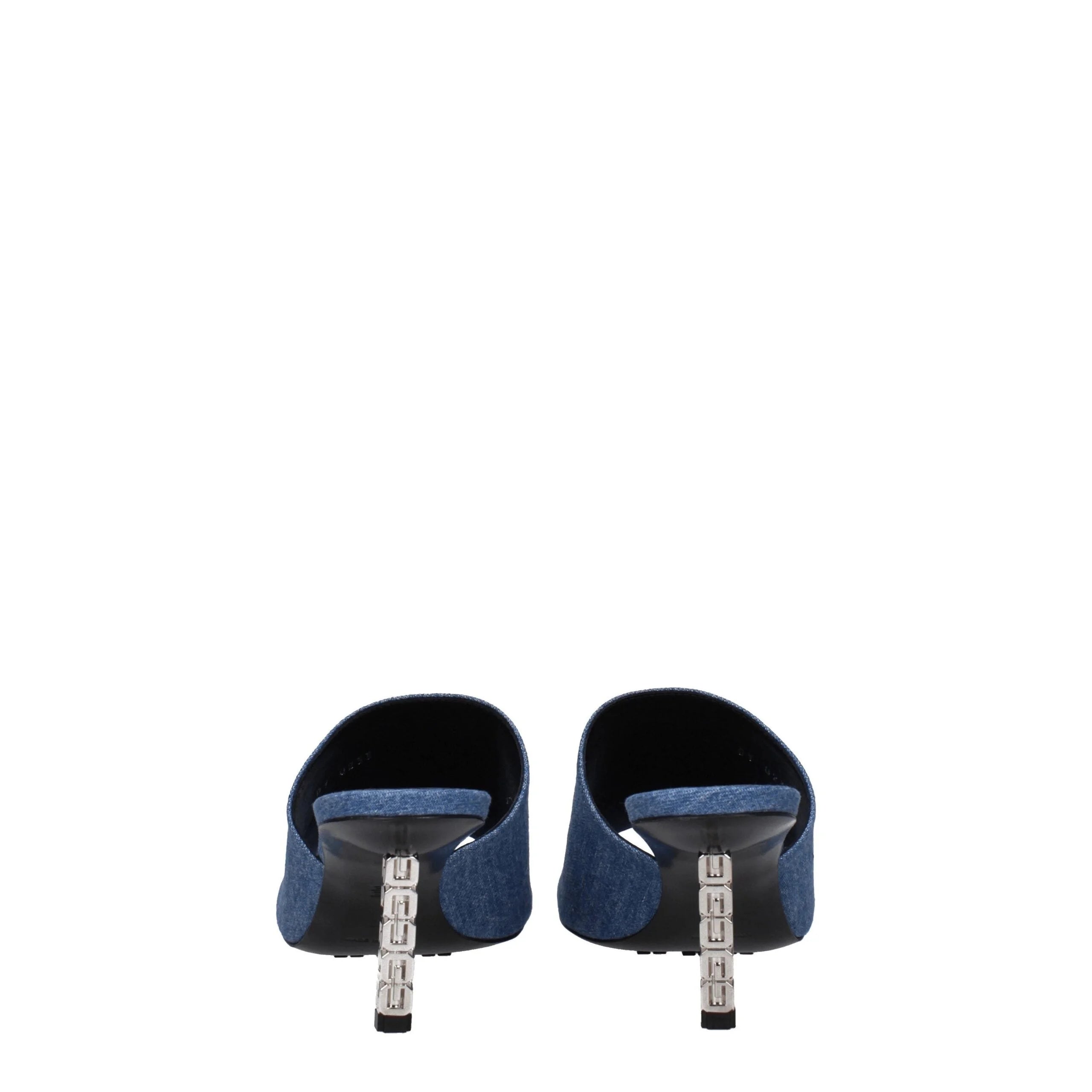 Givenchy Blue Fabric Platforms - Sandals