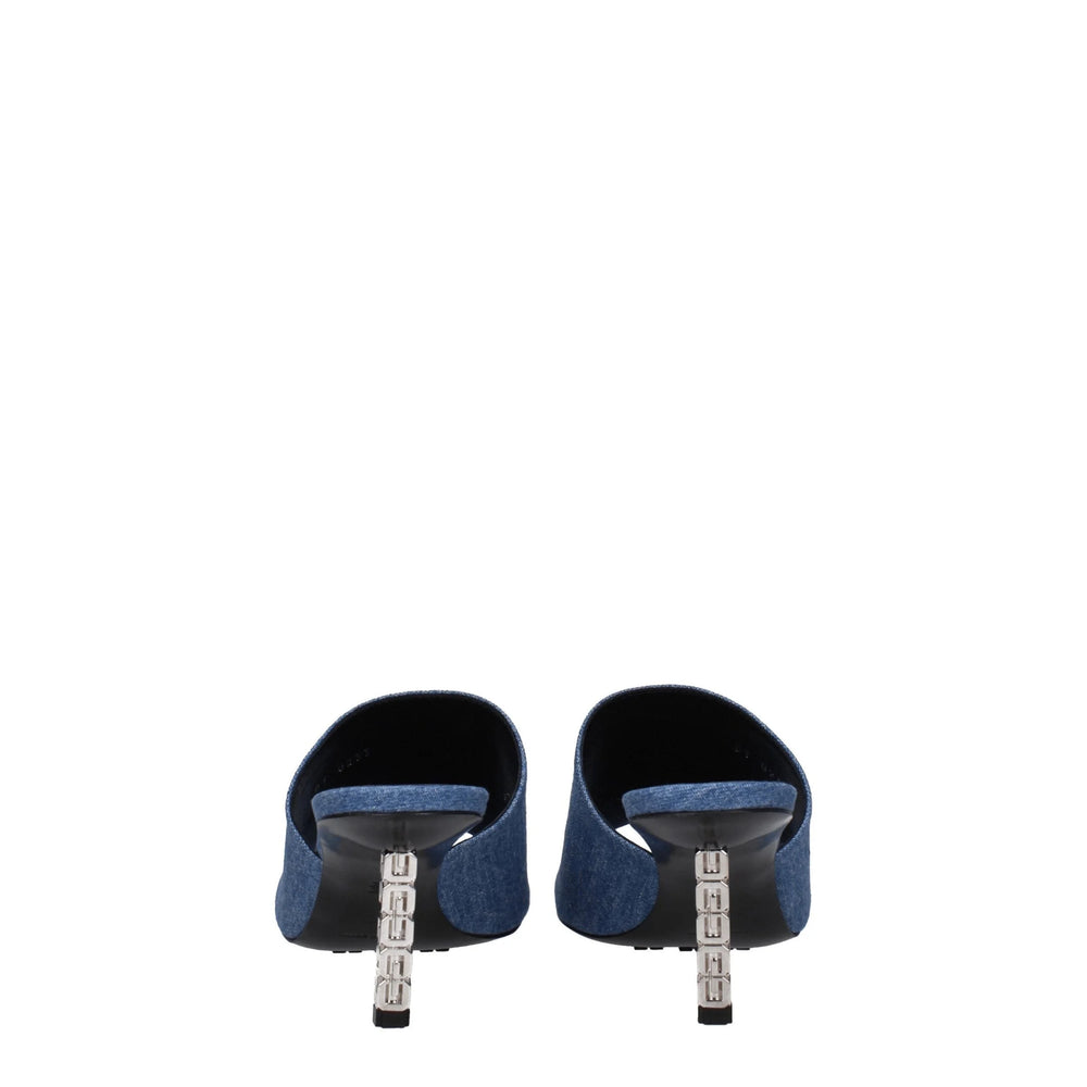 Givenchy Blue Fabric Platforms - Sandals