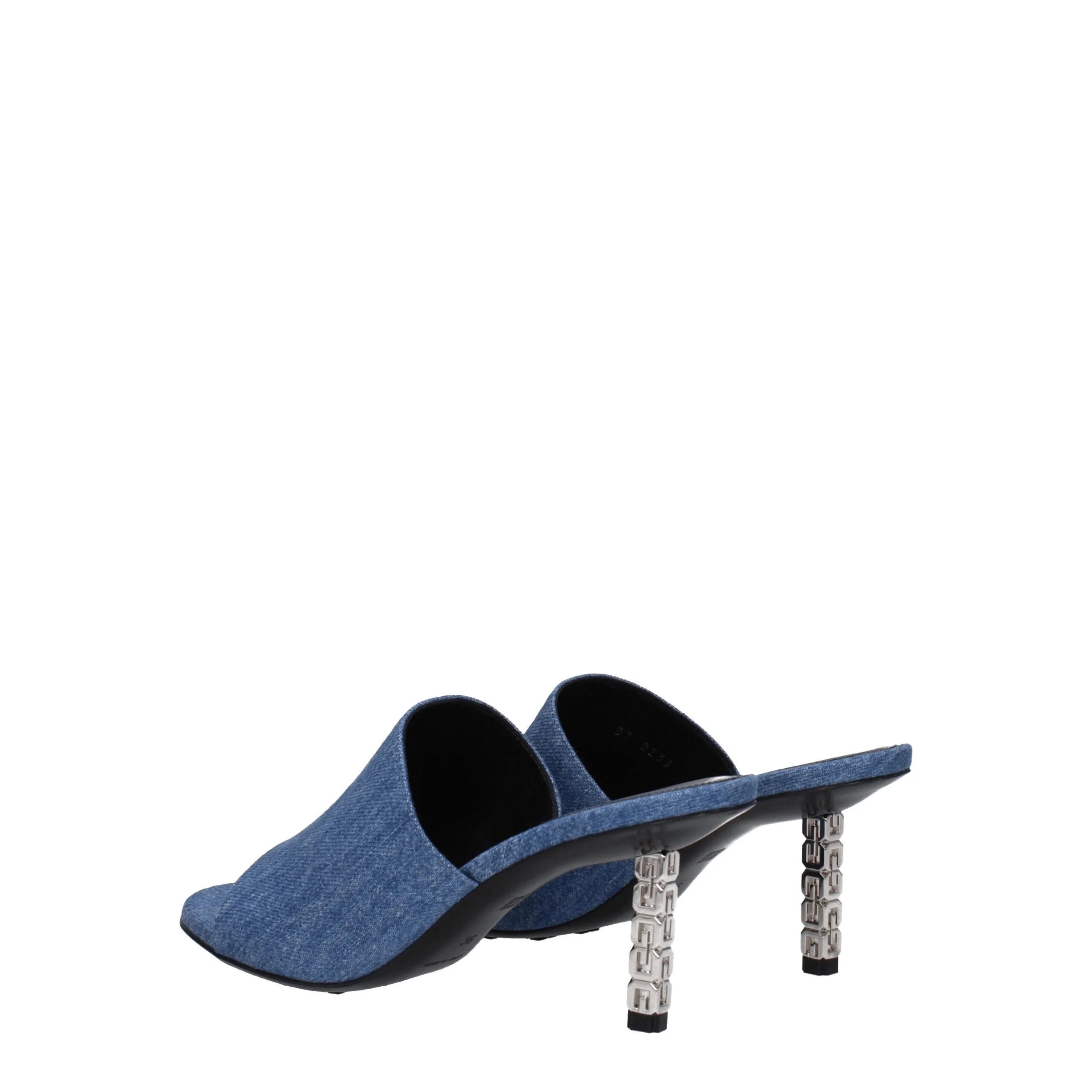 Givenchy Blue Fabric Platforms - Sandals
