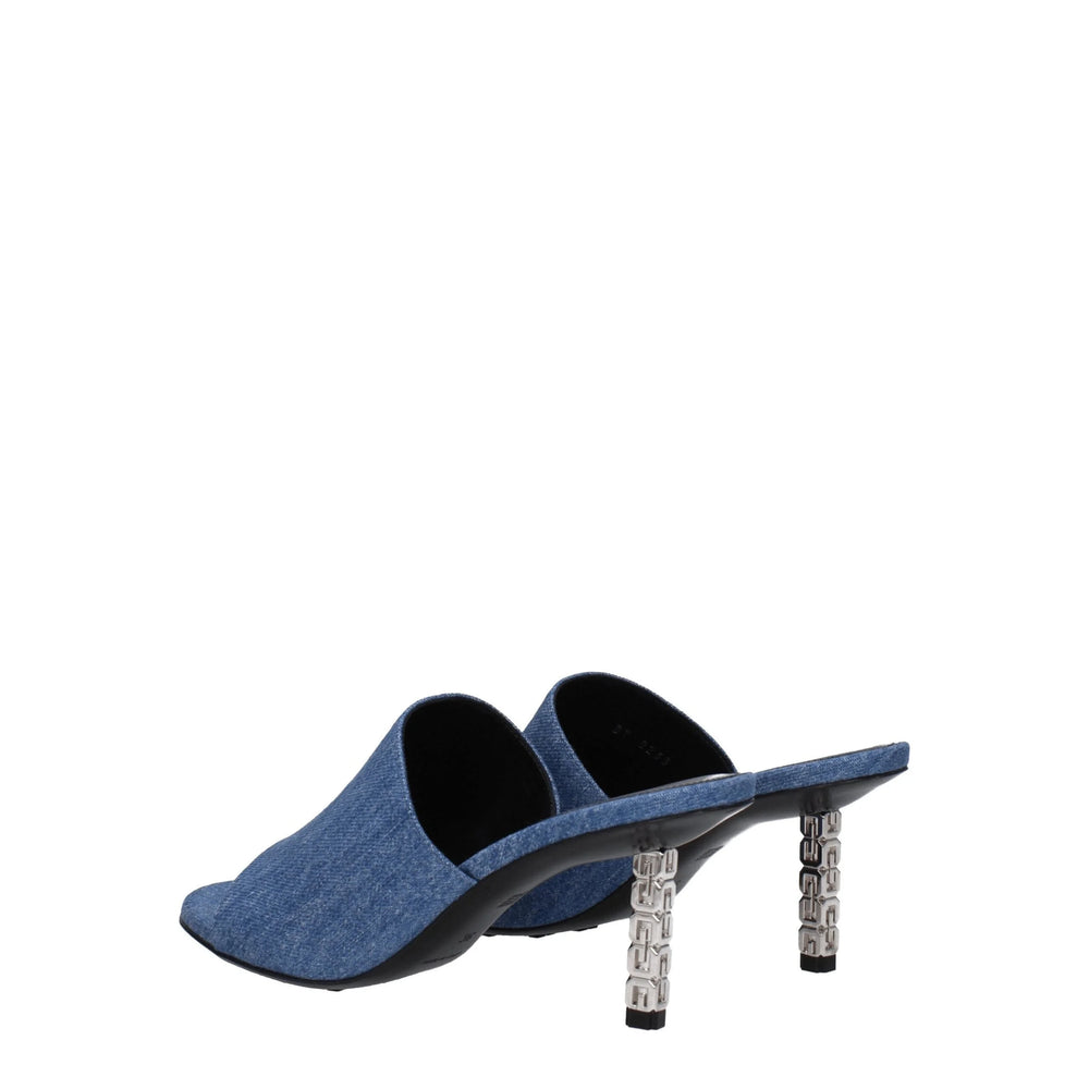 Givenchy Blue Fabric Platforms - Sandals