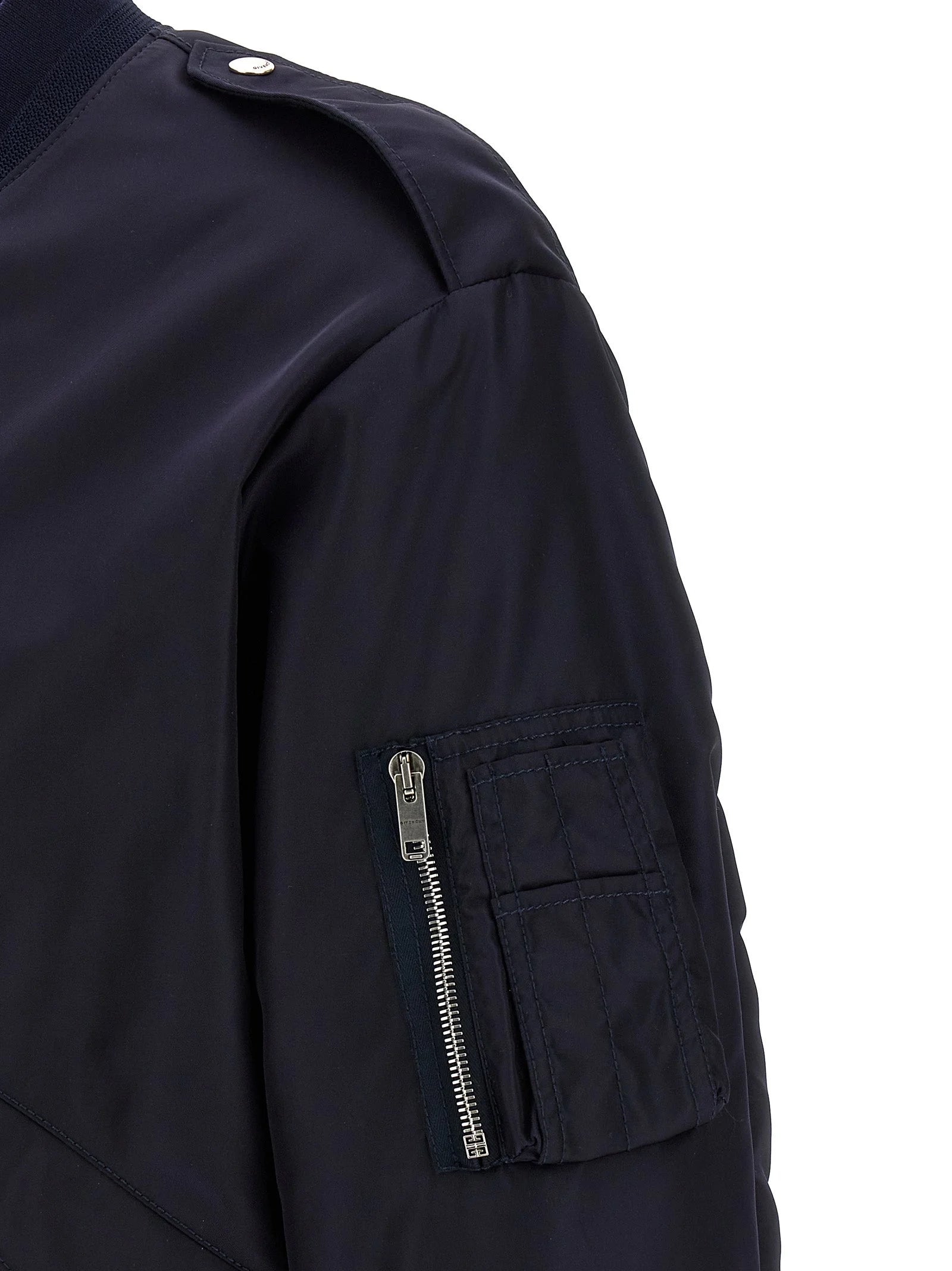 Givenchy Blue Polyamide Bomber