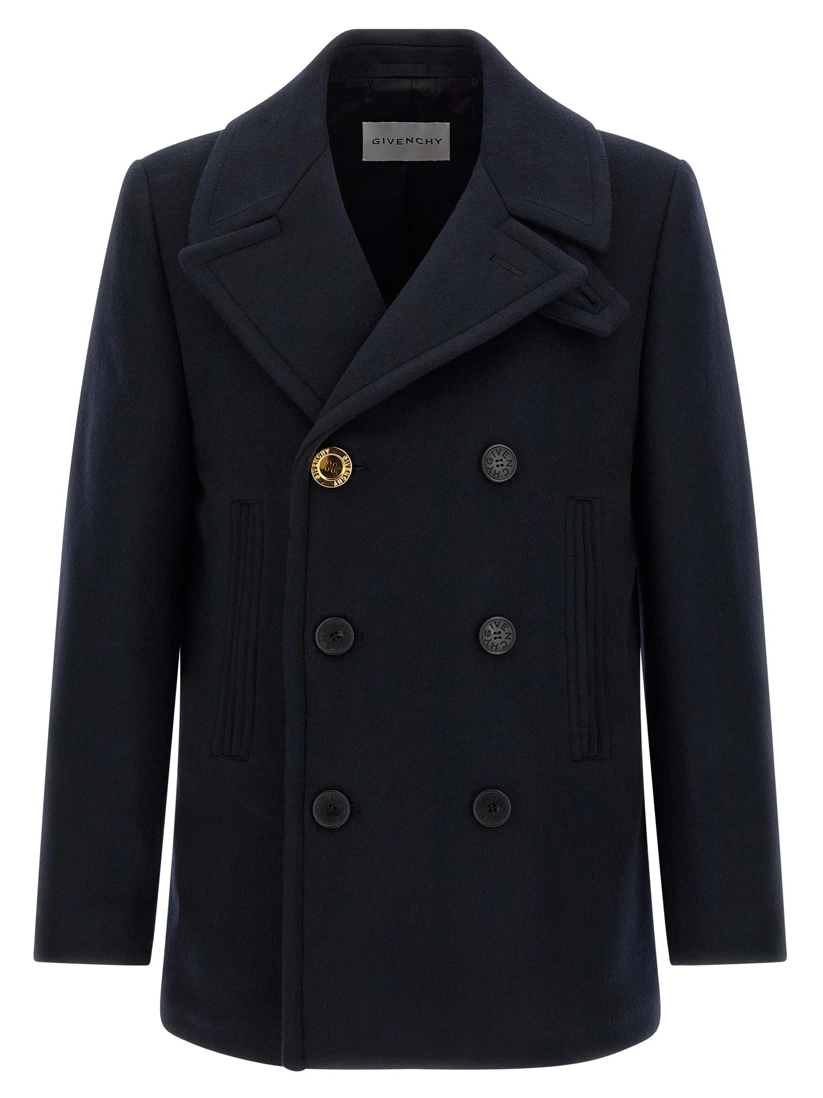 Givenchy Blue Wool Coat - IT52 | XL