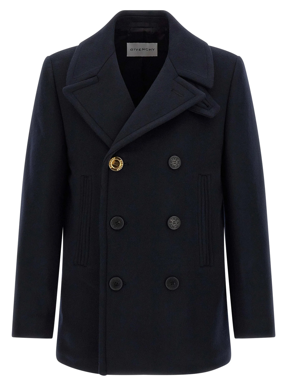 Givenchy Blue Wool Coat - IT52 | XL
