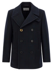Givenchy Blue Wool Coat - IT52 | XL