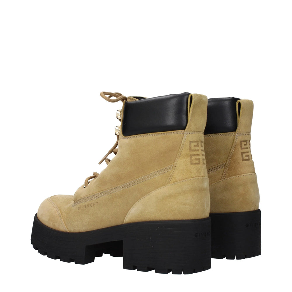Givenchy Hnědé kožené kotníkové boty
