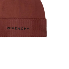 Givenchy Brown Wool Beanie - UNI