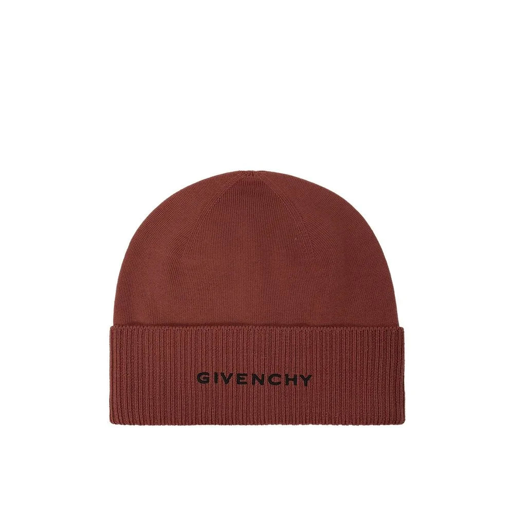 Givenchy Brown Wool Beanie - UNI
