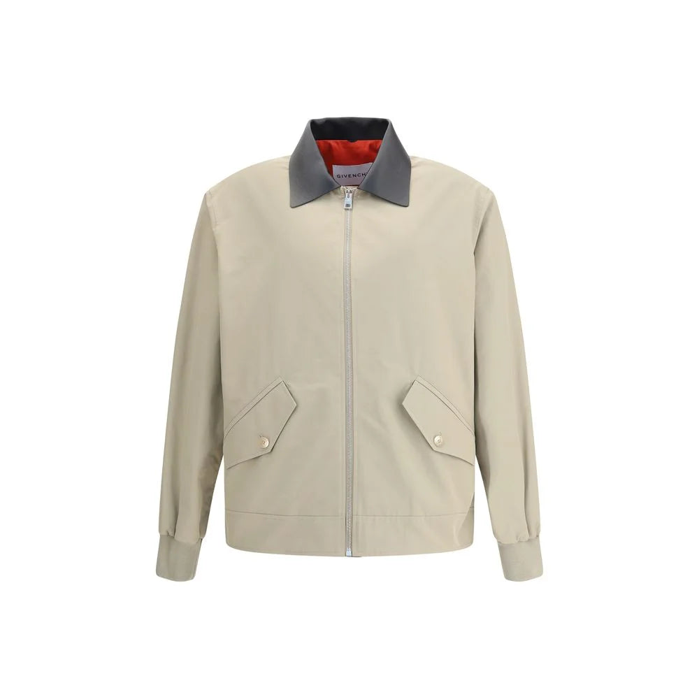 Givenchy Cotton Harrington Jacket with leather details - Bomber Jackets