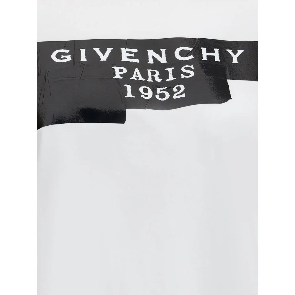 Givenchy Cotton T-shirt with print black givenchy tape - T-Shirts