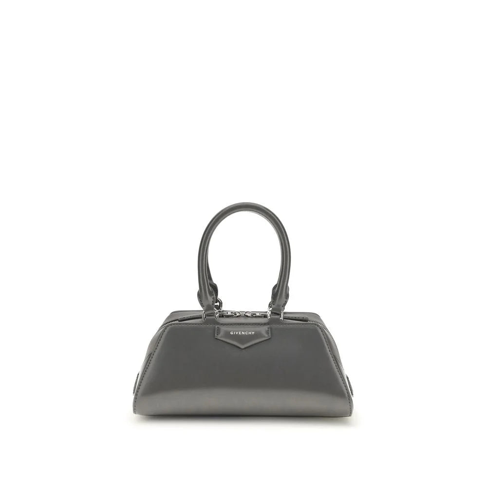 Givenchy Gray Calf Leather Bos Taurus Shoulder Bag