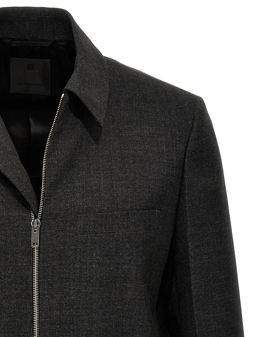 Givenchy Gray Virgin Wool Jacket - 48 | M