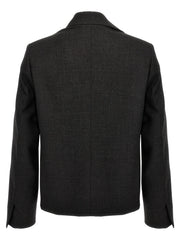Givenchy Gray Virgin Wool Jacket - 48 | M