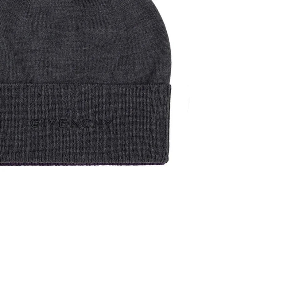 Givenchy Gray Wool Beanie - UNI