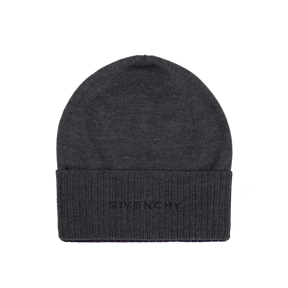 Givenchy Gray Wool Beanie - UNI