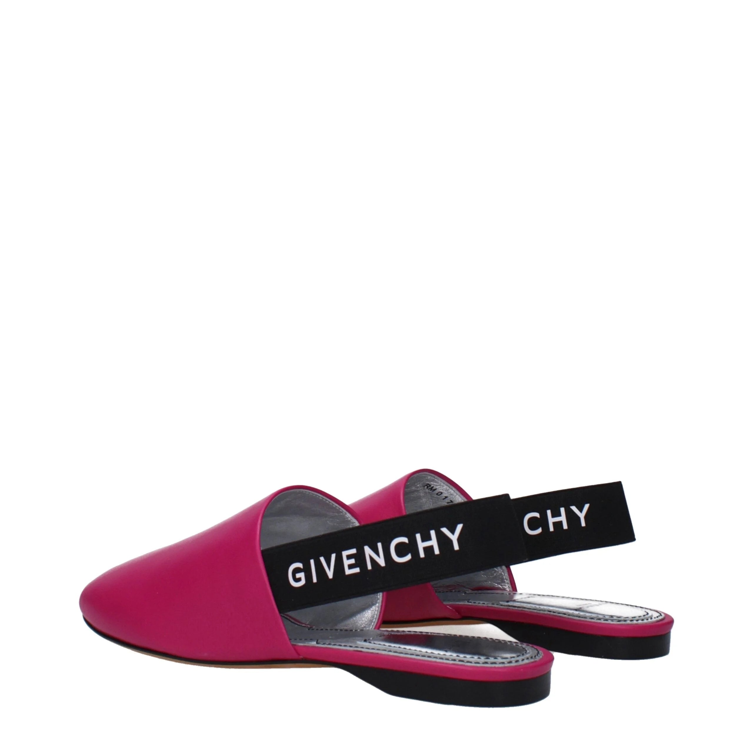 Givenchy Pink Leather Flat Sandals - EU35/US5 - Sandals