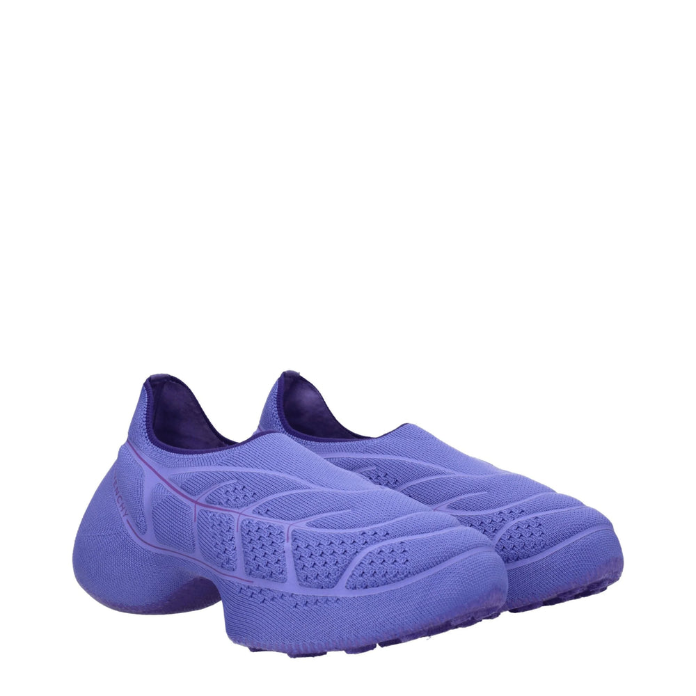 Givenchy Purple Fabric Slip-On Loafers