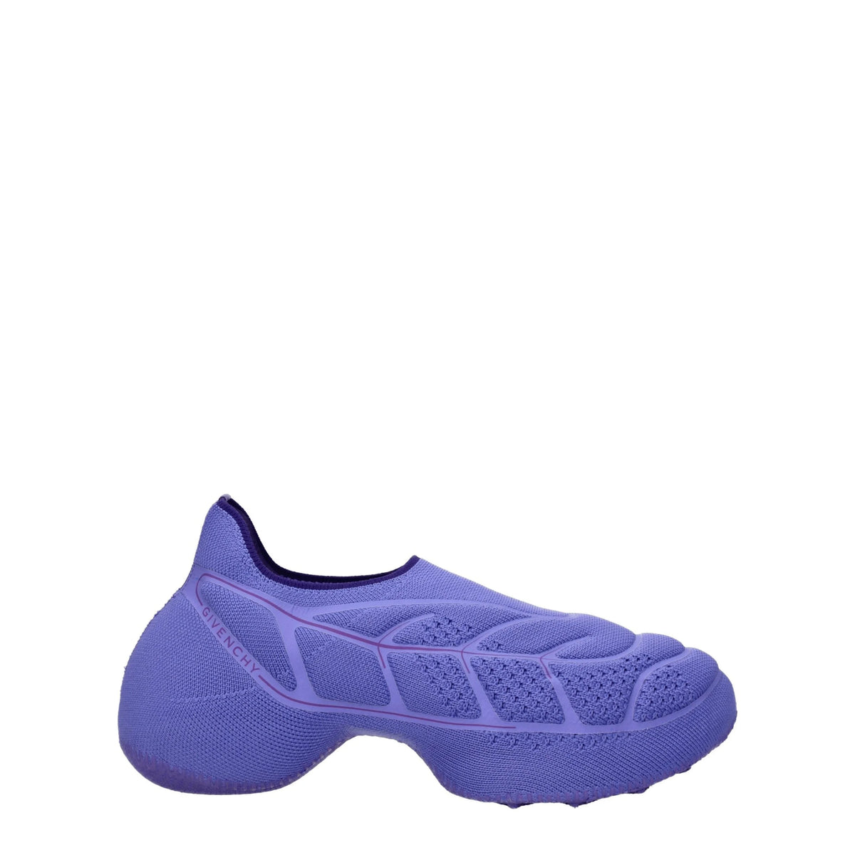 Givenchy Purple Fabric Slip-On Loafers