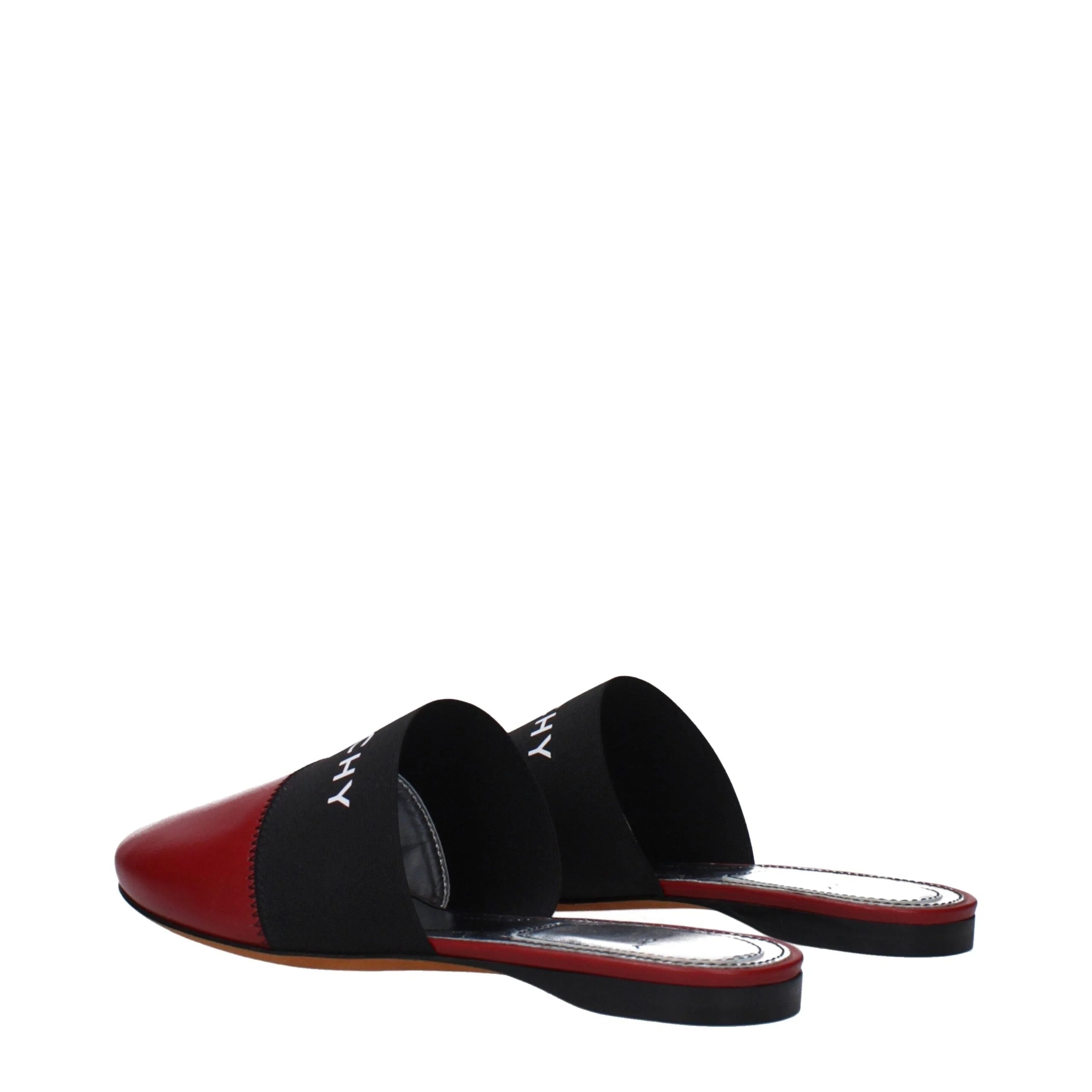 Givenchy Red Leather Slippers Sandals - EU35/US5 - Sandals