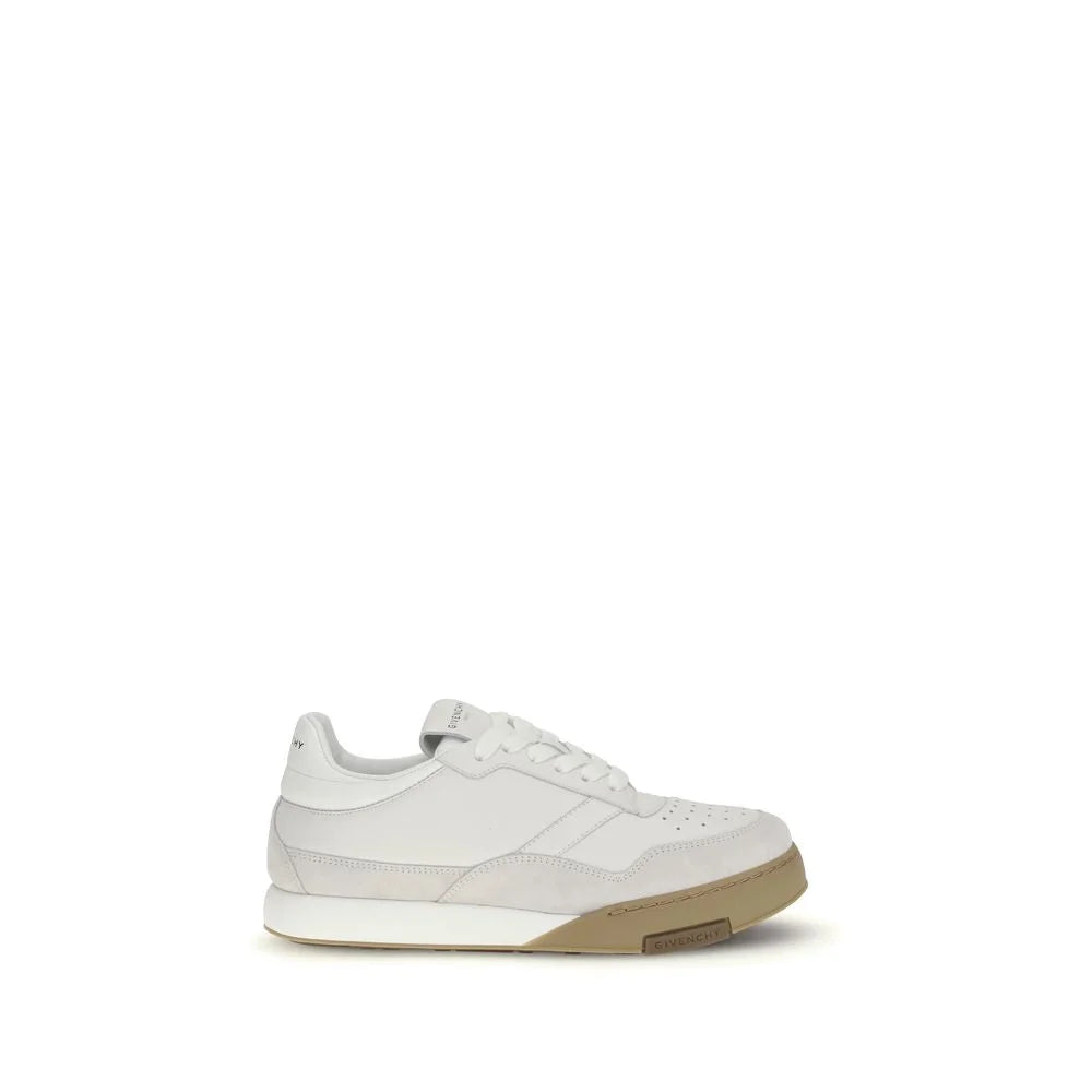 Givenchy White Calf Leather Bos Taurus Chunky Sneakers