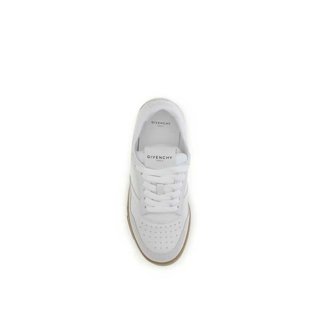 Givenchy White Calf Leather Bos Taurus Chunky Sneakers