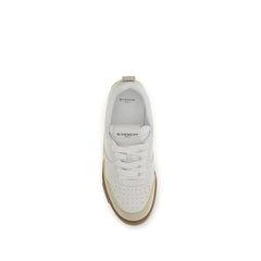 Zapatillas bajas Bos Taurus de piel de ternera blanca de Givenchy