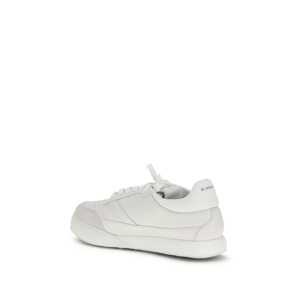Givenchy White Calf Leather Bos Taurus Low Top Sneakers