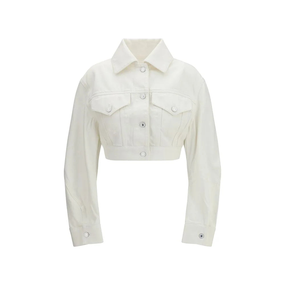 Givenchy Bílá Bavlněná Džínová Bunda - IT36 | XS