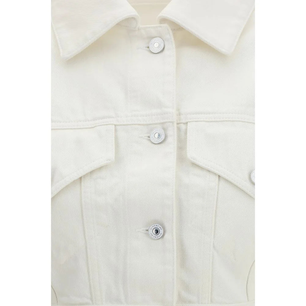 Givenchy Bílá Bavlněná Džínová Bunda - IT36 | XS