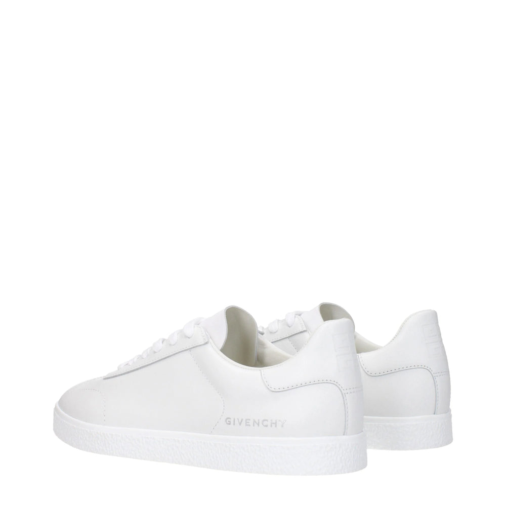 Givenchy White Leather Low Top Sneakers