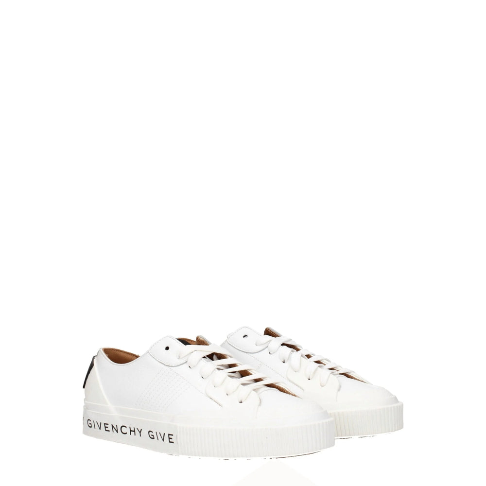 Givenchy White Leather Low Tops - EU35/US5