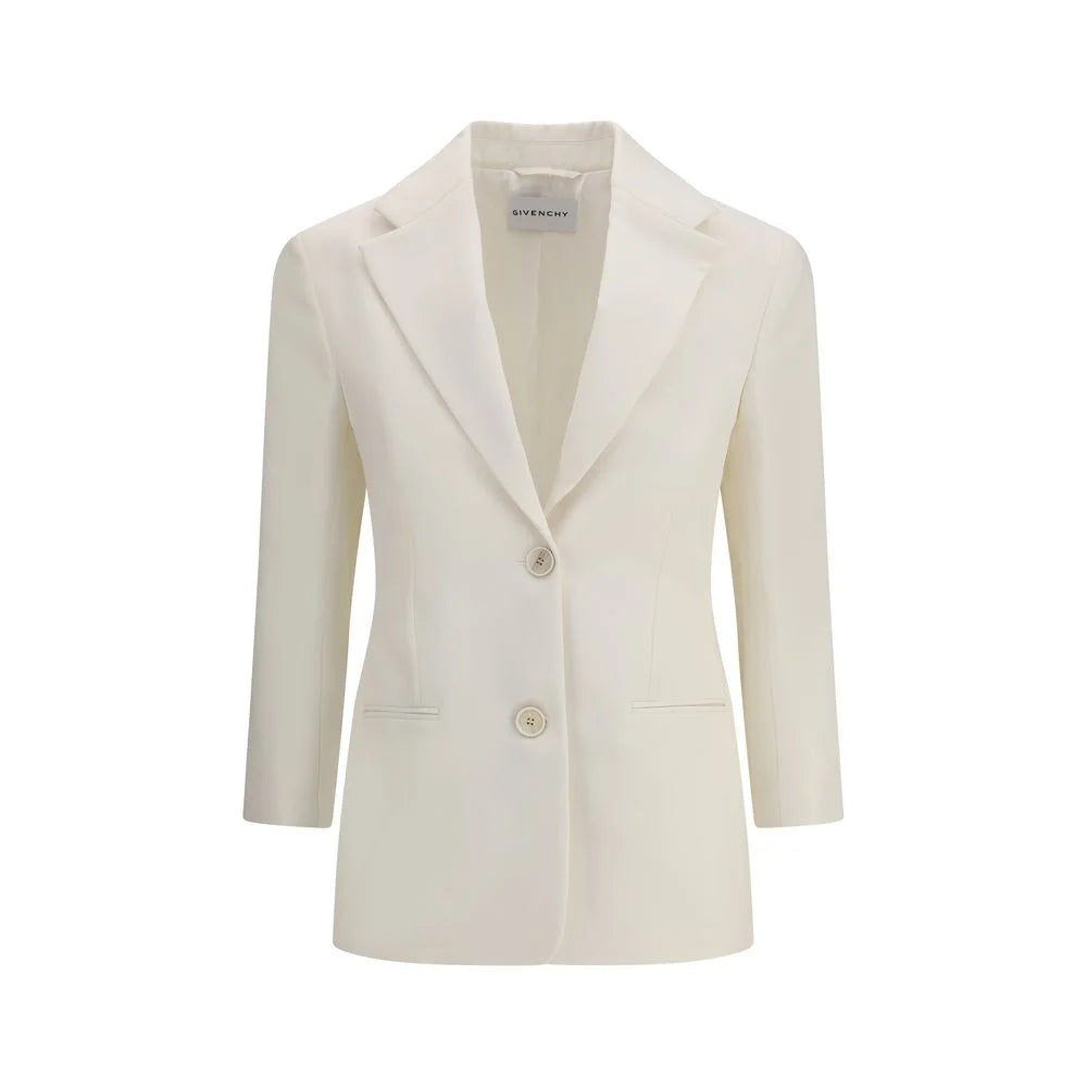 Givenchy White Wool Blazer - IT36 | XS