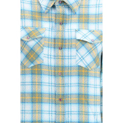 God’s True Cashmere Blue Cashmere Pattern Shirt