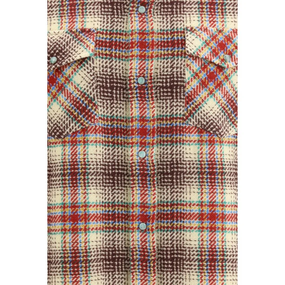 God’s True Cashmere Multicolor Cashmere Pattern Shirt