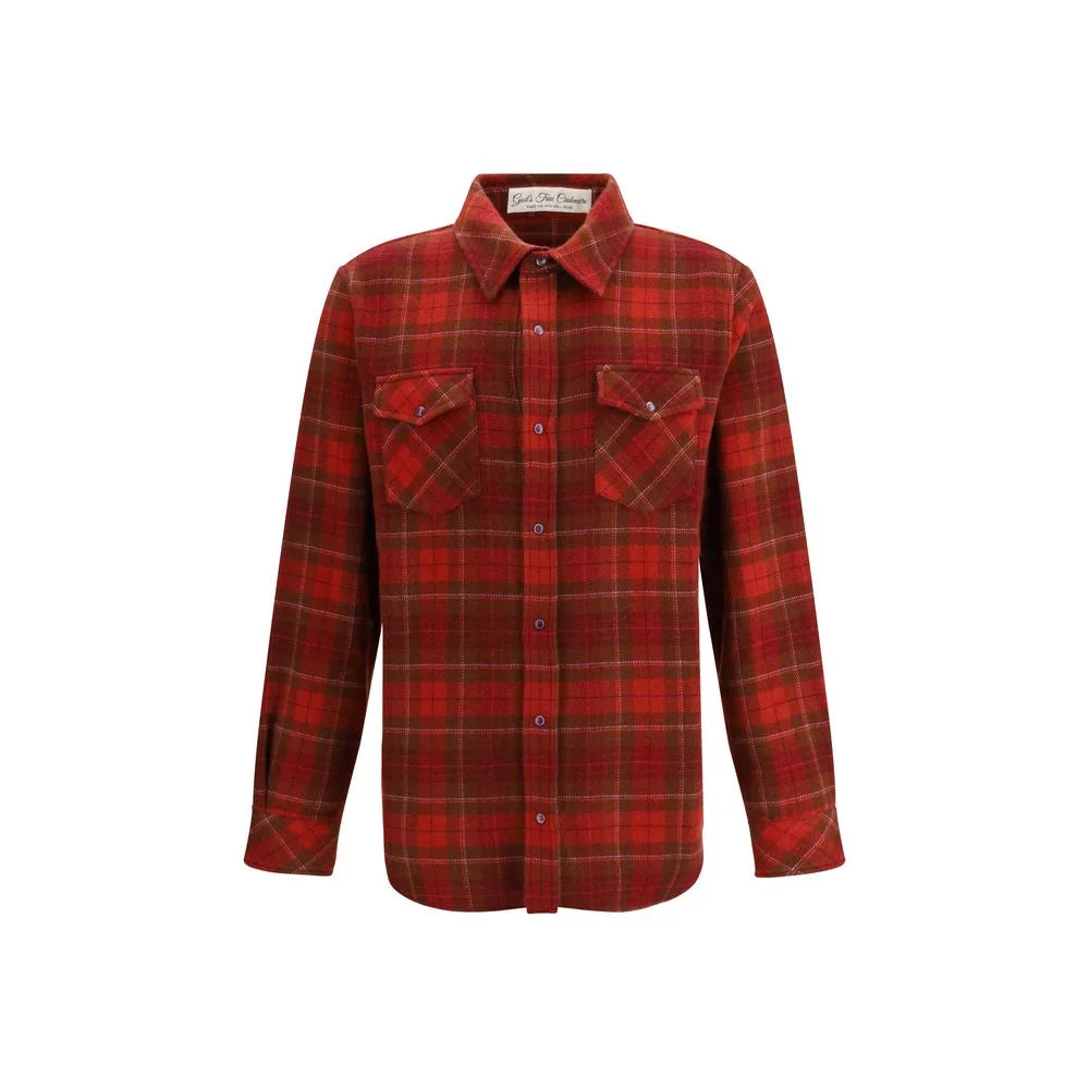 God’s True Cashmere Multicolor Cashmere Pattern Shirt - M