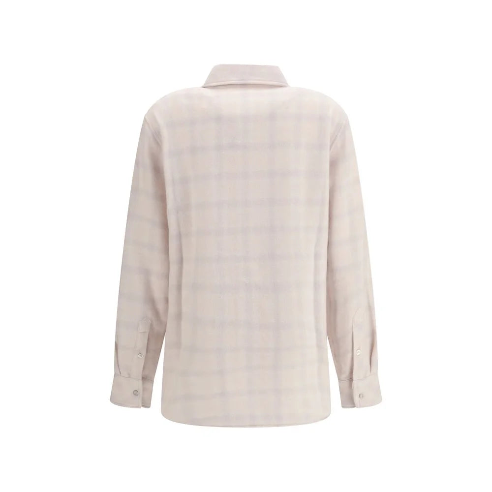 God’s True Cashmere White Cashmere Pattern Shirt - S