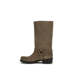 Golden Goose Beige Calf Leather Bos Taurus Lace-Up Boots - EU41/US11