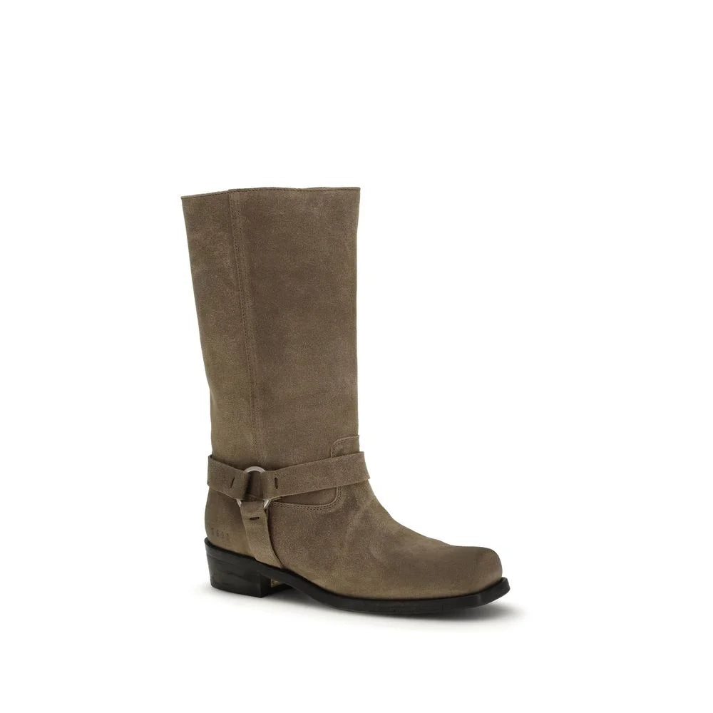 Golden Goose Beige Calf Leather Bos Taurus Lace-Up Boots - EU41/US11